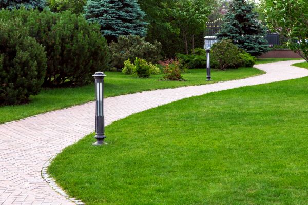 Backyard Sidewalk Installation in Lansing